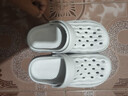 洞洞鞋凉拖鞋男士外穿EVA拖鞋女拖鞋软底一字拖男沙滩鞋居家凉拖 灰色 40 -41 实拍图