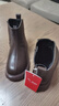 红蜻蜓儿童秋冬季童鞋女童短靴中大童皮靴英伦马丁靴子Q54BM001咖色29 实拍图