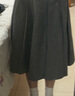 森马（Semir）森马半身裙女仿毛呢裙子24冬新款A字百褶裙遮胯显瘦109724120001 实拍图
