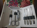 司顿（STONE）指甲刀平口指甲钳斜口甲沟修甲刀成人家用单个剪甲 银翼修甲修容9件套(复古绿) 实拍图