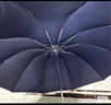 天堂 加大雨伞三折 晴雨两用商务伞经典格纹10骨大雨伞男女 黑色 实拍图