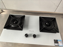 万和（Vanward）【白露C5W·白晶面板】天然气燃气灶5.2kW烟灶联动国家补贴20%嵌入式家用煤气双炉具台C5L90W(Z1) 实拍图