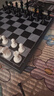 友邦（UB） 国际象棋黑白磁性折叠便携成人儿童学生教学用棋4812B-C(大号) 实拍图