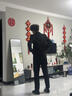 卡度顿西服套装男三件套职业商务小西装正装外套男修身新郎伴结婚礼服 黑色双扣【西服+西裤+衬衫】 3XL 【141-155斤】+8件礼品 实拍图