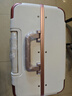 CaptainTony行李箱女pc铝框拉杆箱男可上飞机旅行箱包登机箱万向轮密码箱皮箱 珍珠白-热卖款 24英寸 -出行黄金尺寸/中长途旅行 实拍图