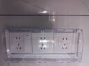 GEIYURIC86型三位插座防水盒透明浴室3位开关罩胶粘贴三联防溅盒防水罩 实拍图