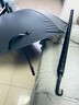 雨航（YUHANG）碳纤维高尔夫双人8骨雨伞半自动直柄伞男女商务伞 黑色 实拍图