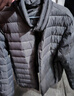 雪中飞男女立领秋羽绒百搭轻薄鸭绒立领修身轻盈隐藏式口袋 梦幻灰|8051-男 XL 180/100A 实拍图