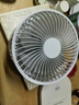 Hulker 大扇面桌面小风扇USB可充电台式办公室学生宿舍床头大风力便携电风扇 升级七叶羽静音风扇 【折叠款】3600电池/带定时功能 实拍图