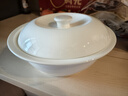 斯凯绨（Sky Top）碗带盖汤盆骨瓷大汤碗陶瓷大容量纯白家用酒店餐具9英寸品锅 实拍图