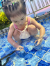 梵迪拉（F.DYRAA）儿童泳衣女童连体公主裙可爱女孩泡温泉幼儿宝宝游泳32643粉色M 实拍图