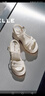百丽（Belle）厚底增高凉鞋女商场同款真皮质感凉鞋D7Z2DBL5 米白 35 (225mm) 实拍图