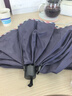 天堂 加大雨伞三折 晴雨两用商务伞10骨大雨伞男女 暗红紫 实拍图