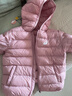 亚瑟士（asics）童装25年冬季儿童柔软舒适三防轻薄保暖羽绒服【高充绒量】 粉色 清洁度1000-鸭绒 120 充绒量62.4g 实拍图