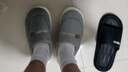洁丽雅棉拖鞋男士秋冬季室内居家用防滑加绒保暖耐磨厚底踩屎感毛拖鞋女 灰色 40-41 (适合39-40码) 实拍图