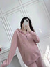 苒琦妈咪孕妇装2025秋装新款套装宽松上衣卫衣洋气大码托腹裤时尚款两件套 粉色套装 L 实拍图
