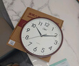 康巴丝（Compas）挂钟客厅静音简约客厅石英钟表挂墙时钟 c2855 金色 26cm直径 实拍图