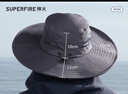 神火（SupFire）防晒帽男遮阳帽钓鱼渔夫帽登山帽子夏季户外防紫外线宽帽檐太阳帽 实拍图