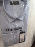 雅戈尔（YOUNGOR）长袖衬衫男DP免烫衬衫纯棉面料抗皱易打理新品 GLDP10171GFA湖蓝色 42 实拍图