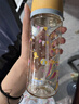 贝亲（Pigeon）自然成长翻盖直饮吸管 大童奶瓶330ml 马戏团 18月+ AA279 实拍图