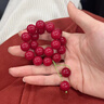 芯奢红色樱桃车厘子菩提根手串女绕指文玩朱砂色手链女菩提子佛珠手持 车厘子樱桃款 实拍图