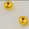 喜上眉梢喜饰黄金古法金珠999足金散珠硬金光面磨砂转运珠路路通圣诞礼物 3mm 重工古法珠单颗 0.1g 实拍图