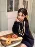卡帕（Kappa）纯棉长袖t恤女秋新款宽松卫衣美式复古撞色球衣上衣男K0FY2TC01D 【复古撞色 | 潮酷球衣】暗夜蓝黑 S 165 尺码偏大，建议拍小一码 实拍图