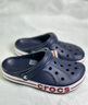 卡骆驰（CROCS）洞洞鞋贝雅卡骆班轻便耐磨一脚蹬休闲鞋|205089 深蓝/辣椒红-4CC 46 /47(300mm) 实拍图