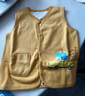 舒贝怡婴儿衣服儿童马甲两面穿背心宝宝坎肩上衣男女春秋马夹黄色80CM 实拍图