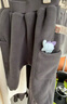 戴维贝拉（DAVE＆BELLA）男宝宝加绒卫裤小童哈伦裤男童休闲长裤秋冬新款童裤儿童裤子 深灰色【现货】 90 cm（建议身高80-90cm） 实拍图