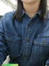 优衣库女装牛仔工装衬衫/长袖水洗产品外套通勤休闲480004 67 海蓝色 XL 晒单实拍图