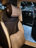 汽车头枕护颈枕车用靠枕座椅腰靠套装车内脖枕记忆棉护腰车载枕头 【绅士灰】回弹乳胶 舒享头枕+腰靠 实拍图