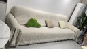 京东京造超耐沙发巾雪尼尔沙发盖布奶油风沙发套罩沙发盖毯 格纹180*420cm 实拍图