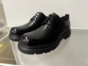 意尔康男鞋皮鞋男春秋季英伦德比鞋男厚底商务大头正装皮鞋新郎皮鞋 黑色 41 实拍图