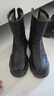 他她（TATA）加绒喵爪靴2025秋冬百搭时装靴女瘦瘦短靴新款弹力靴CEG07DZ5 黑色（绒里） 38 实拍图