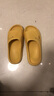 洁丽雅防臭拖鞋男士夏季2025新款居家室内浴室洗澡eva家用防滑凉拖鞋女 黄色 【无甲醛致癌物】 38-39 【适合37-38码】 实拍图