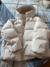 优衣库女装无缝羽绒连帽外套/外套夹克478577 01 乳白色 3XL 实拍图