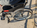鱼跃(yuwell)手动轮椅车H062C铝合金免充气减震轻便手动可折叠老人 实拍图