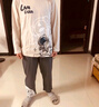 浪莎春秋季睡衣男全棉长袖长裤新品纯棉圆领青年学生可外穿家居服套装 实拍图