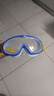 361°泳镜套装防水防雾儿童大框近视游泳眼镜游泳帽套装蓝黄400度 实拍图
