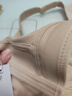 千奈美内衣女大胸显小薄款无痕无钢圈全罩杯收副乳文胸 栗子色 L 实拍图