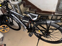 金武端自行车成人山地车公路赛车单车骑行变速超轻越野中学生初中青少年 顶配版-辐条轮-黑白色 26寸21速 实拍图
