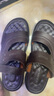 奥康（Aokang）凉鞋沙滩鞋男鞋舒适休闲露趾透气两穿简约拖鞋 棕色41码 实拍图