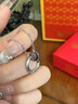 中国黄金（CHINA GOLD）银莫比乌斯环项链男女一对情侣款纪情人节生日情人节礼物送女朋友 莫比乌斯环项链【男】+刻字/代写贺卡 实拍图