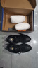 戈耐真牛皮休闲运动鞋软底男士真皮青年内增高户外跑步潮流男鞋子男 黑色 真皮【内增高】春秋四季款 40 (250mm) 实拍图