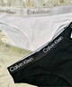 Calvin Klein内衣女士三条装经典提花腰边ck舒适棉质微弹性感比基尼三角内裤女 MP1-太空黑/椰青灰/月光白 3条 L 尺码偏大，建议拍小一码 实拍图