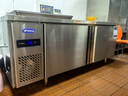 银都餐饮设备 操作台冰柜商用冰箱冷藏柜 冷藏工作台平冷卧式冰柜商用双温厨房冷冻柜不锈钢保鲜柜 全铜管双温 1.8米*0.8米*0.8米 实拍图