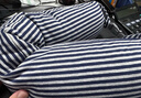 名创优品（MINISO）面包粒子枕U型枕学生午睡枕旅行便携护颈枕办公室头枕靠枕蓝灰色 实拍图