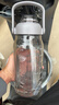 希乐大容量水杯子男女户外健身吸管杯tritan材质塑料杯1.5L灰-2219 实拍图