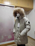 君羽户外羽绒服女中长800蓬白鹅绒加拿大风格工装大毛领鹅绒服C52034 杏色 M （推荐106-115斤） 实拍图